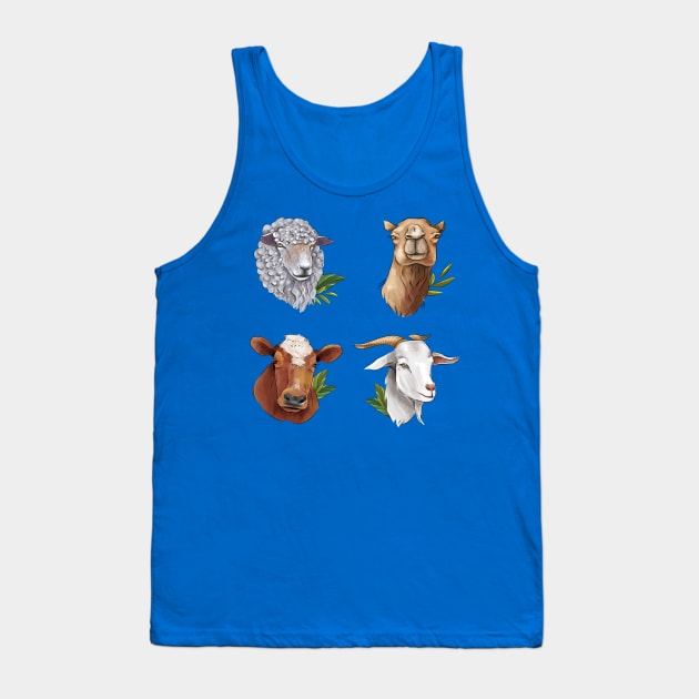 Eid al Adha Animals Tank Top by Mako Design 